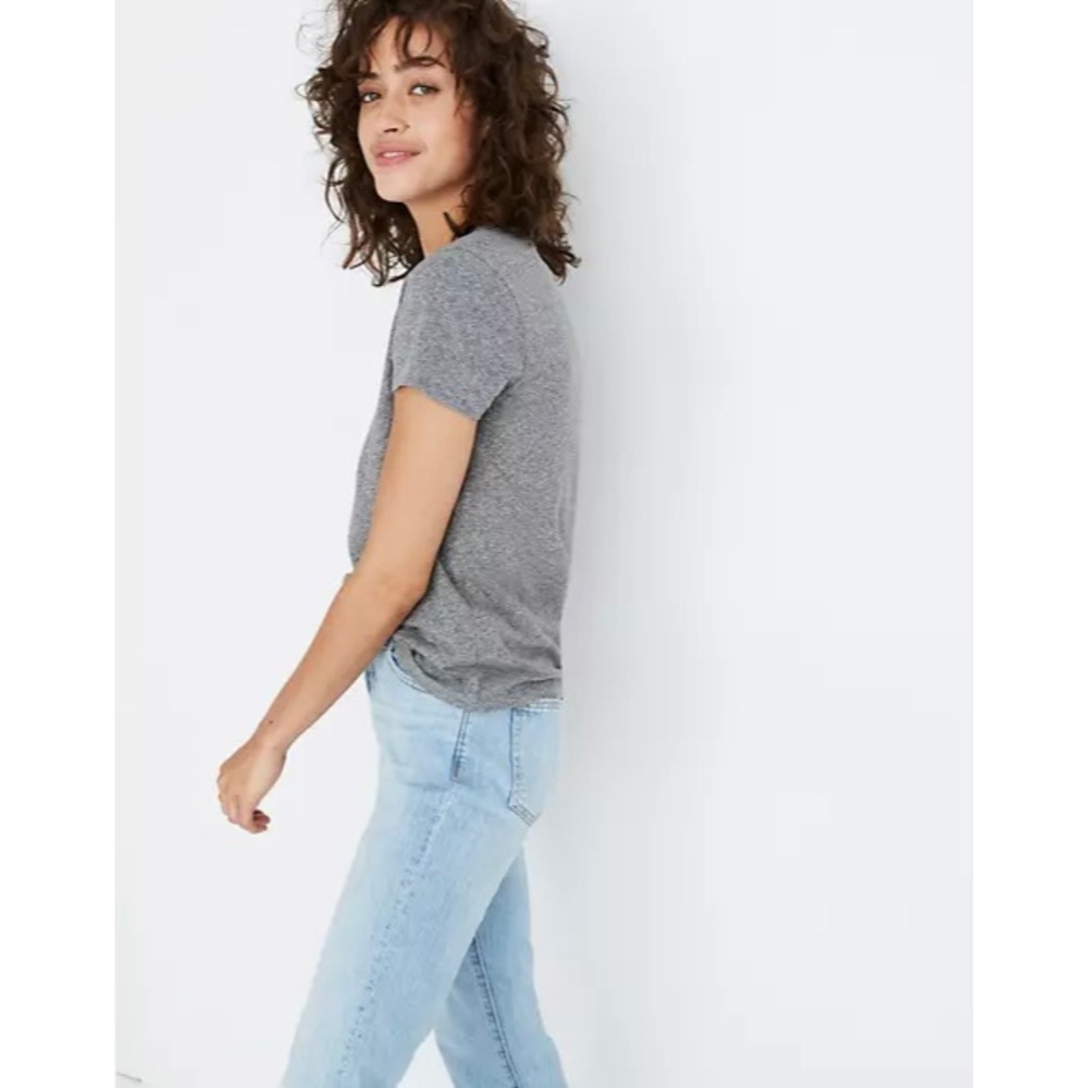 🔮 Madewell Triblend Lo-Fi Shrunken Tee - Heather Gray